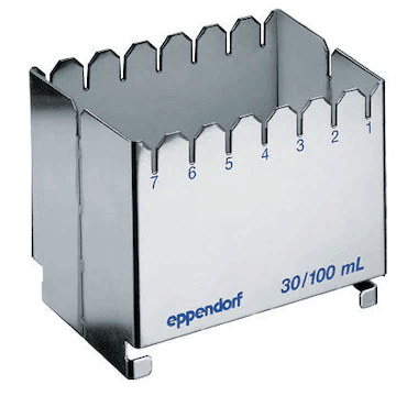 德國(guó)艾本德（Eppendorf）ReservoirRack,用于存放10mL、30mL和100mL試劑槽。最多可以放置7個(gè)試劑槽模塊或試劑槽